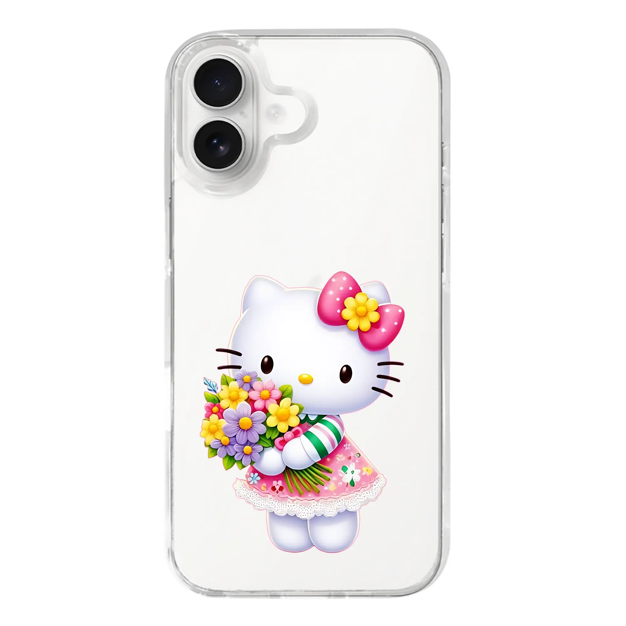 サンリオ グッズ,ハローキティ - iPhone 17シリーズ 透明スマホケース – 薄型・耐衝撃・精密フィット保護カバー